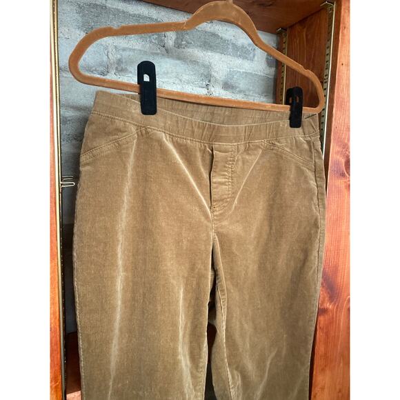 Brown J.Jill Corduroy Pull On Pants Stretchy Small - Picture 3 of 6
